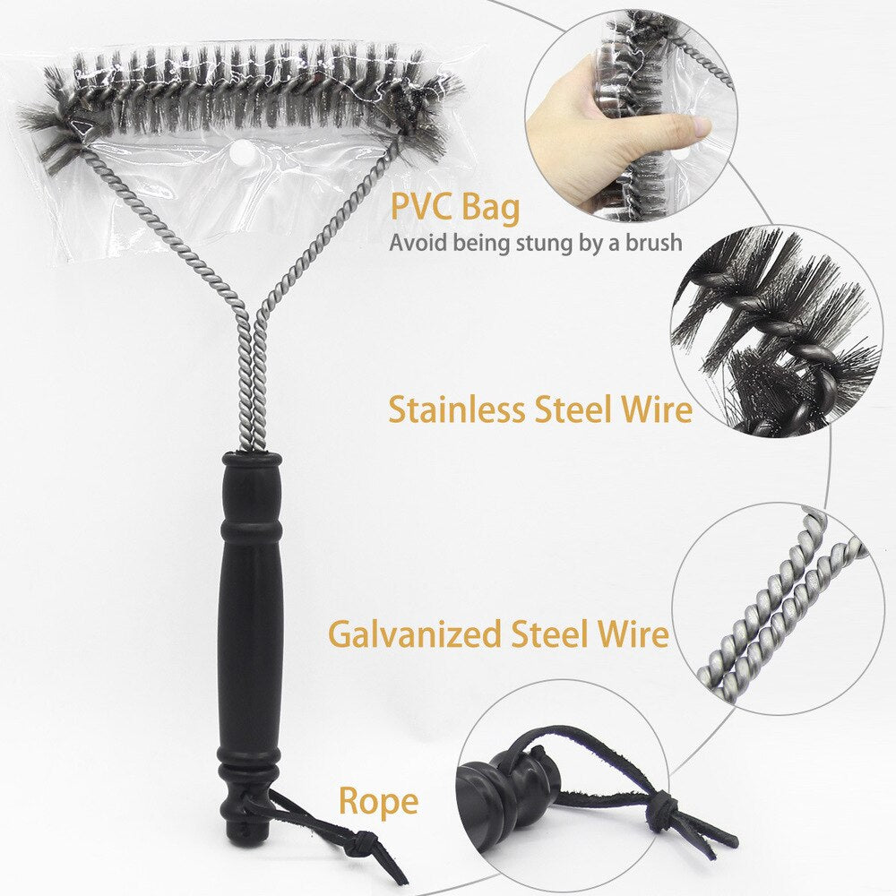 Stainless Steel BBQ Grill Cleaning Brush | Stornfield