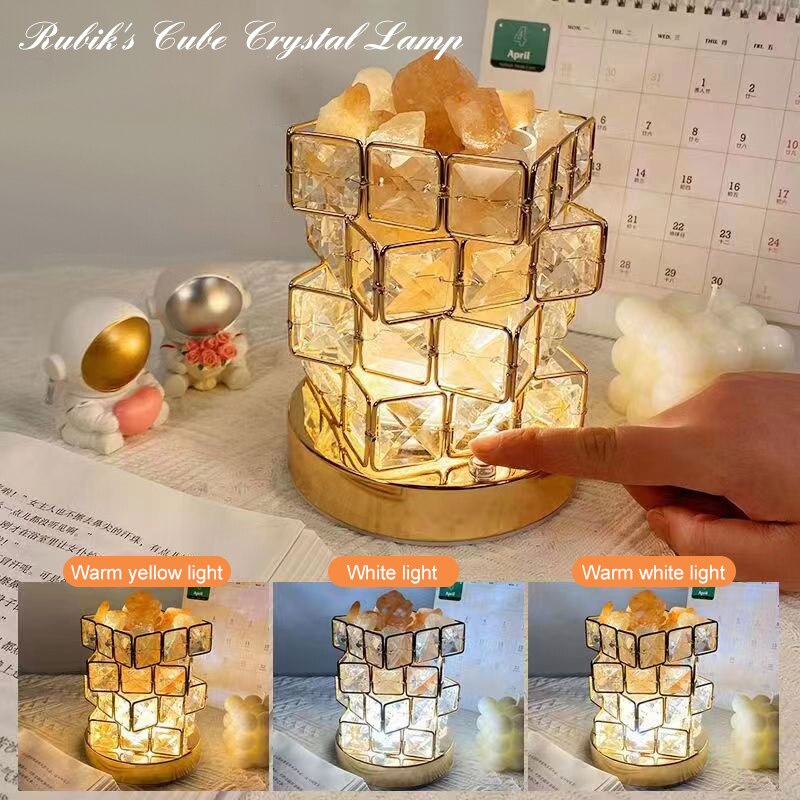 Crystal Room Mood Ambient Geo Shimmer Cube Light | Stornfield