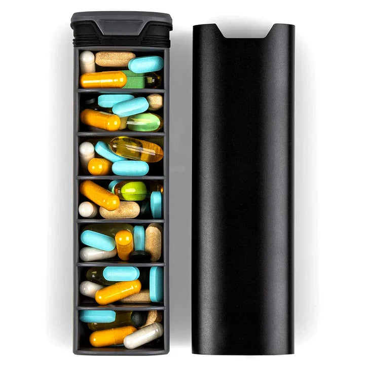 Stornfield | 7-Day Medication Organizer – Compact Leakproof Pillbox for Home and Travel