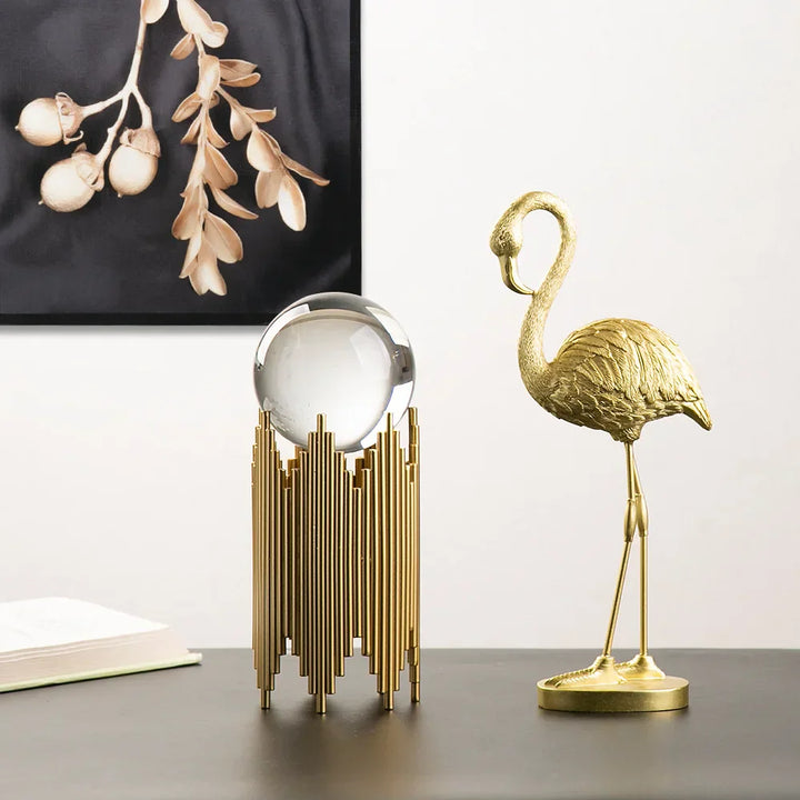 Stornfield | Nordic Flamingo Figurine Figure Statue Sculpture Living Room Office Wedding Party Ornaments Home Decor Decoration Accessories