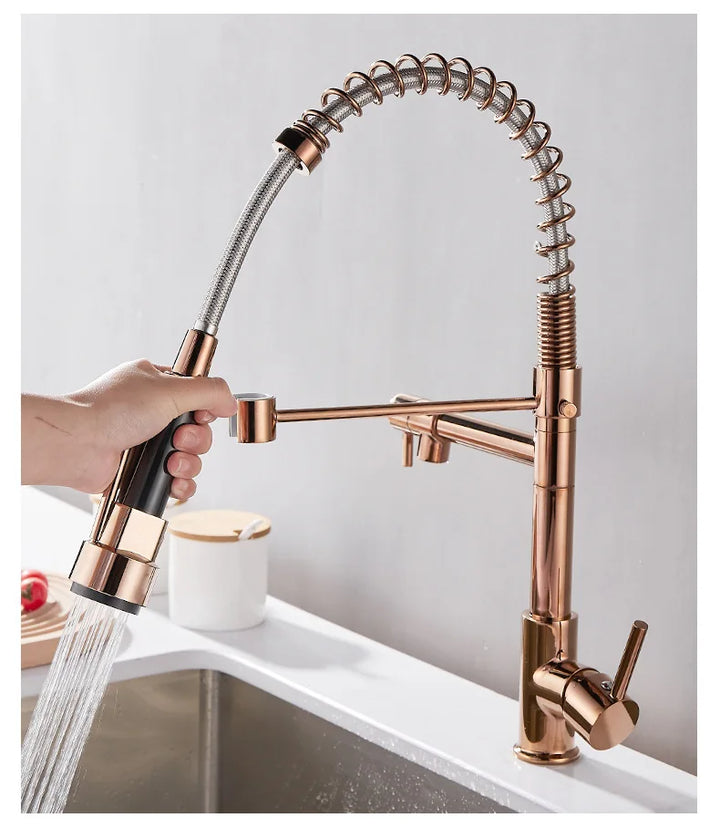 Faucet with Double Outlet – High-Quality Faucet for Flexible Washing, Easy Installation, Ideal for Modern Kitchens, Swiveling and Durable | Stornfield