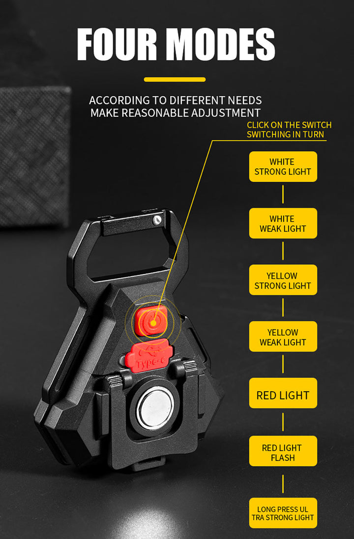 Mini LED Flashlight USB Bottle Opener Keychain | Stornfield