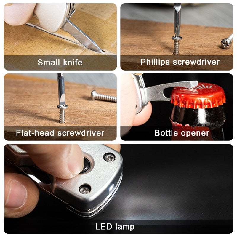 6in1 Stainless Steel Adventure Pro Tool Keychain | Stornfield