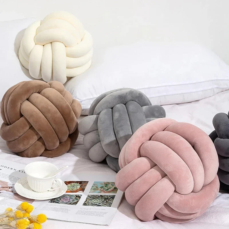 Knotted Velvet Cushion | Stornfield