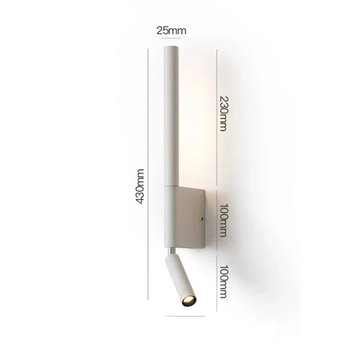 Modern LED wall lamp for bedroom, adjustable wall light in hotel style | Stornfield