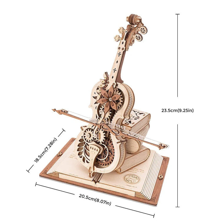 3D Magical Mechanical Wooden Cello Puzzle | Stornfield