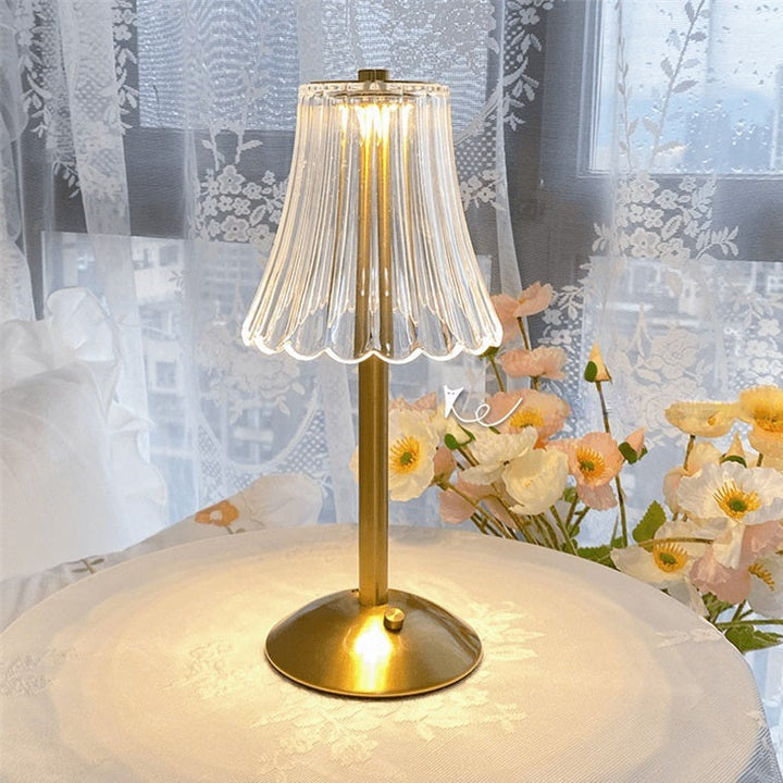Stornfield | – Gilded Crystal Table Lamp