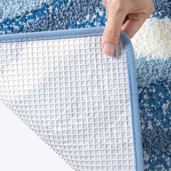 Stornfield | Seaside Footprint Pattern Bath Mat