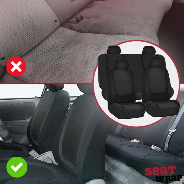 Stornfield | ComfortSeat 9-piece Car Seat Covers Set – Universal, Breathable & Washable
