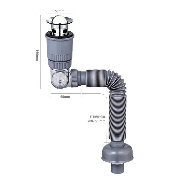 360 Drain Easy Universal Overflow Disposer Drain Kit | Stonrfield