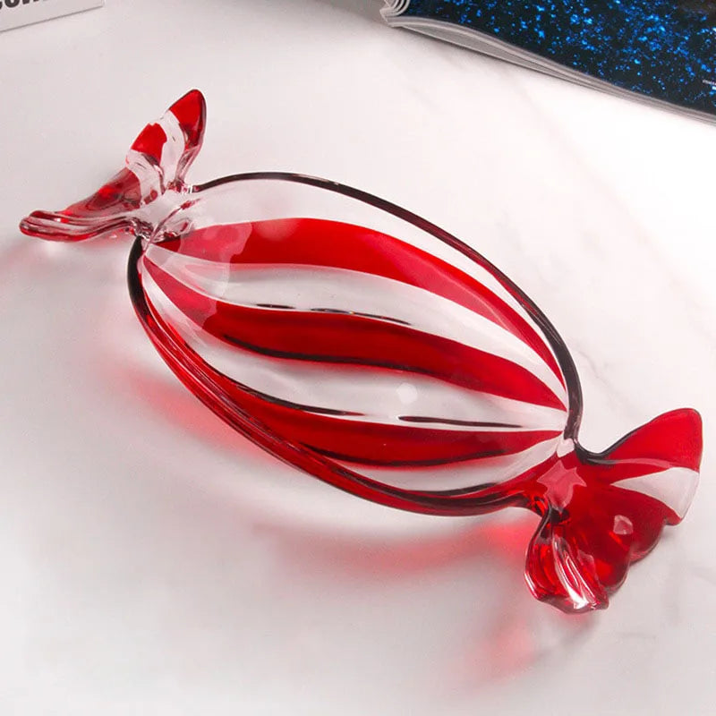 Candy-shaped glass snack plate | Stornfield