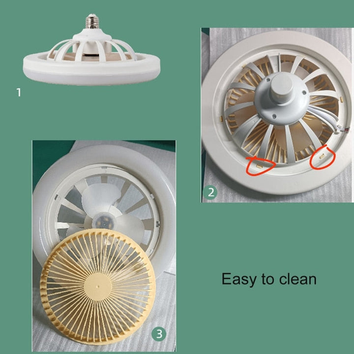 Remote Control Ceiling Fan Lamp | Stornfield