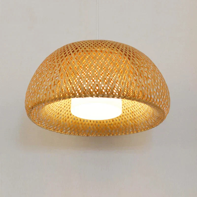 Stornfield | Luxora Handwoven Bamboo Pendant Light - Eco-Friendly Ceiling Lamp