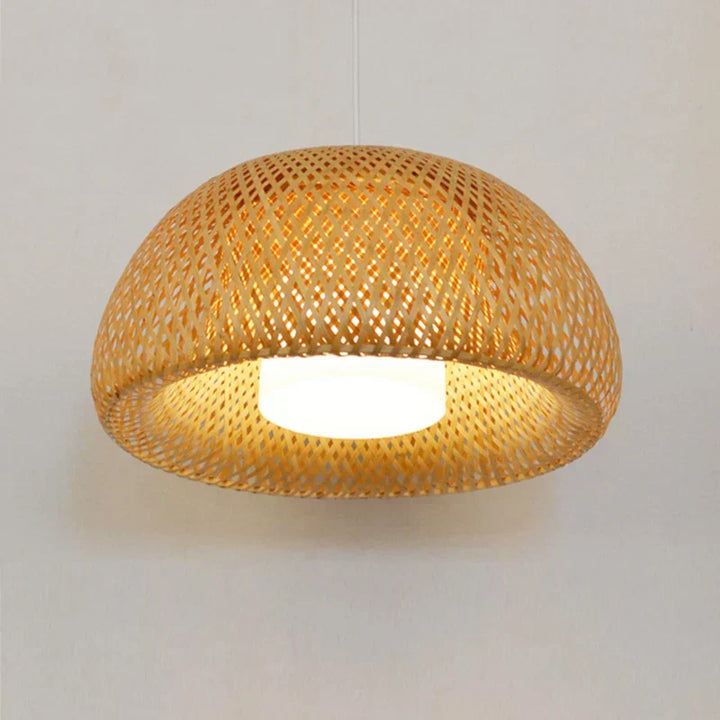Stornfield | Luxora Handwoven Bamboo Pendant Light - Eco-Friendly Ceiling Lamp