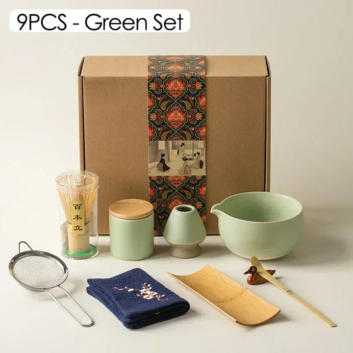 Skoter | 9-Piece Japanese Matcha Tea Set