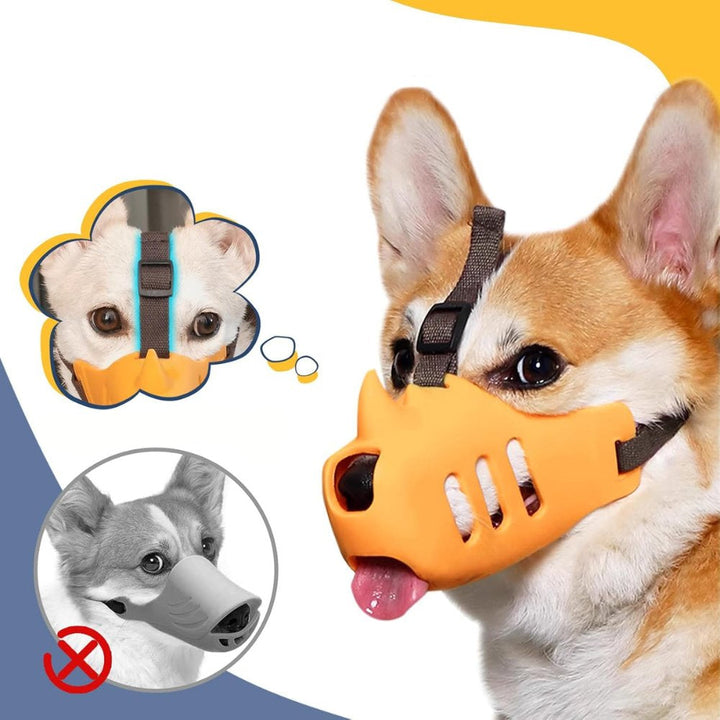 SecureGuard Adjustable Dog Muzzle – Breathable and Comfortable for Better Control over Biting and Chewing | Stornfield