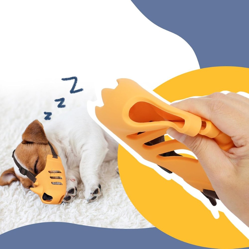SecureGuard Adjustable Dog Muzzle – Breathable and Comfortable for Better Control over Biting and Chewing | Stornfield