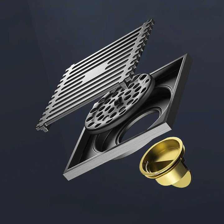 AquaShield Square Stainless Steel Floor Drain Stornfield