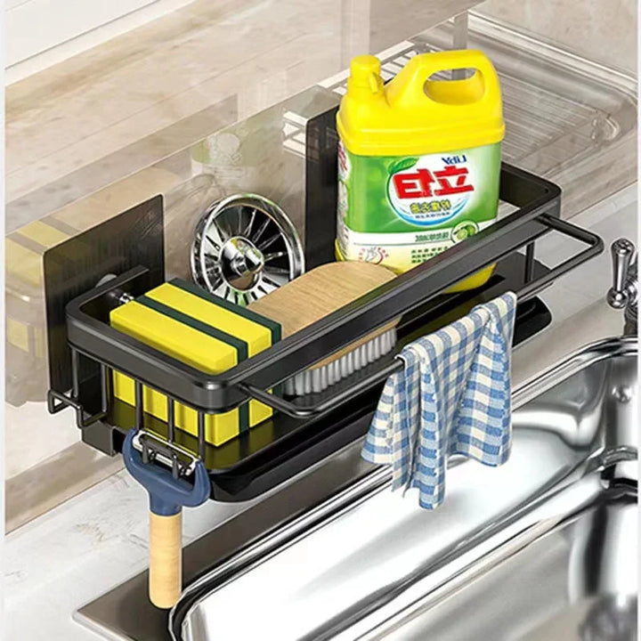 Aluminum Kitchen Shelf | Self-Draining Sink Shelf – No Drilling Required Stornfield