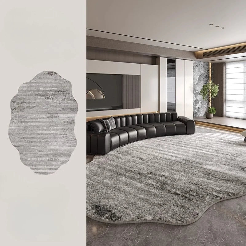 Stornfield | Irregular Plush Rug Light Luxury Washable for Bedroom and Living Room