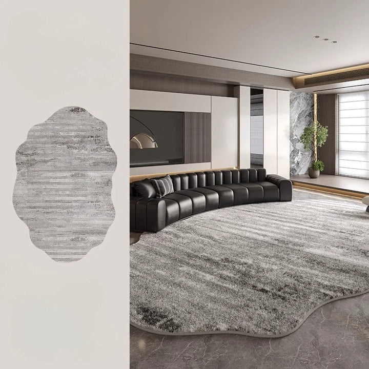 Stornfield | Irregular Plush Rug Light Luxury Washable for Bedroom and Living Room