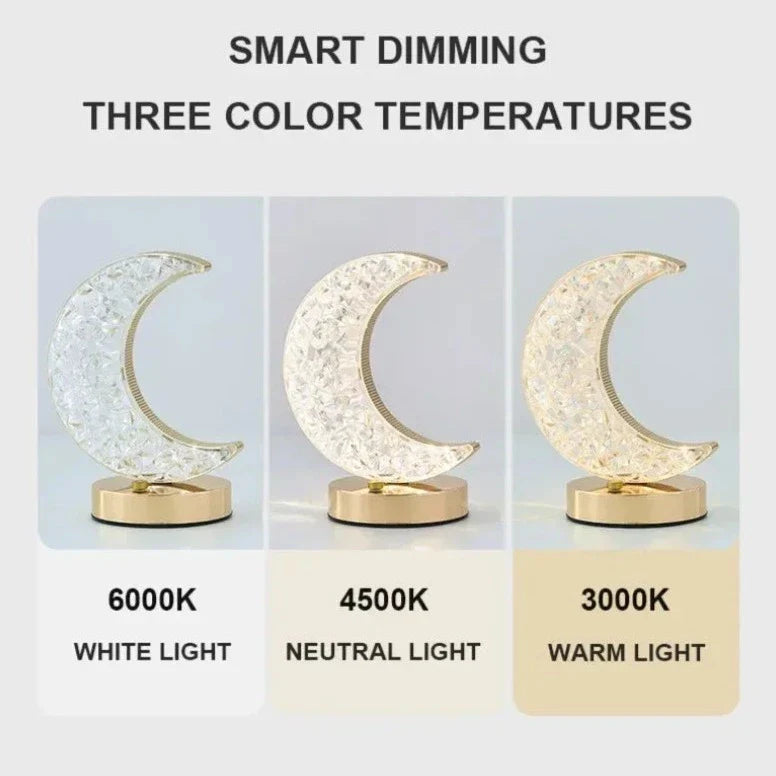 Half Moon Crystal Lamp | Stornfield