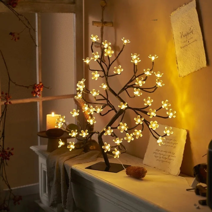 LED Blossom Tree Lamp – Cherry Blossom Design for Living Room and Bedroom Decoration | Stornfield