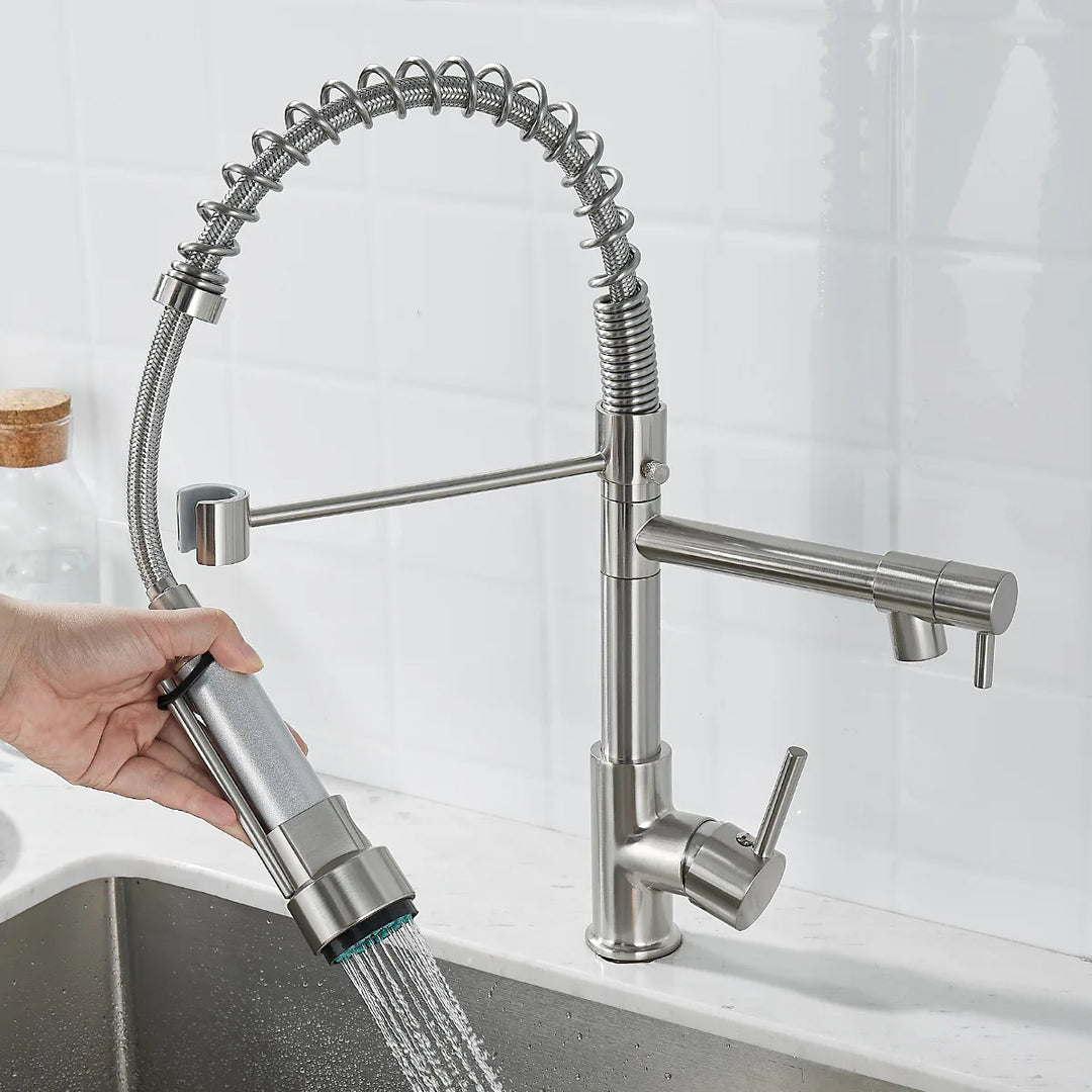 Faucet with Double Outlet – High-Quality Faucet for Flexible Washing, Easy Installation, Ideal for Modern Kitchens, Swiveling and Durable | Stornfield