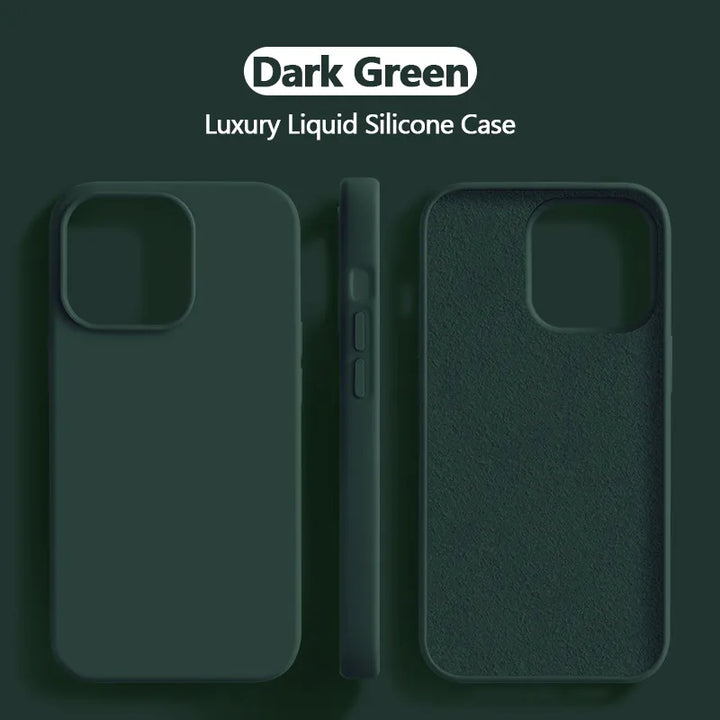 Stornfield | Shockproof Liquid Silicone Case for iPhone 15 14 13