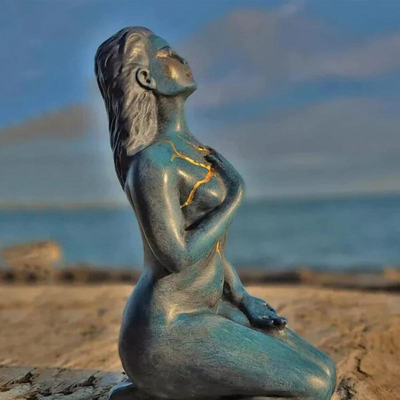 Stornfield | Healing Goddess Sculpture: Abstract Resin