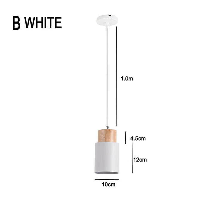 Stornfield | Nordic Metal and Wood LED Pendant Light - Modern Hanging Lamps for Dining Room and Kitchen