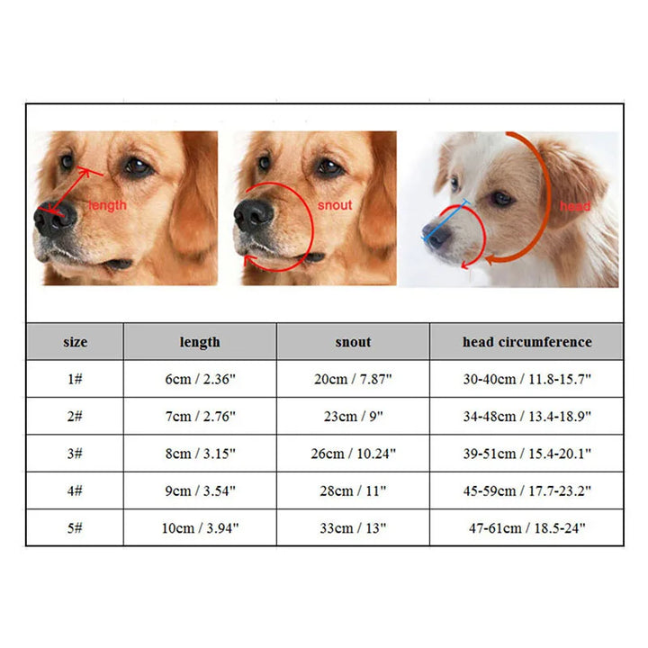 Stornfield | Adjustable Silicone Dog Muzzle | Anti-Bite, Training & Barking Control