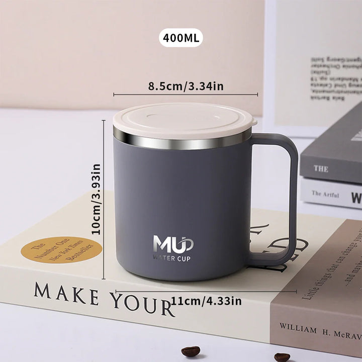 Insulated stainless steel coffee cup with lid | Stornfield