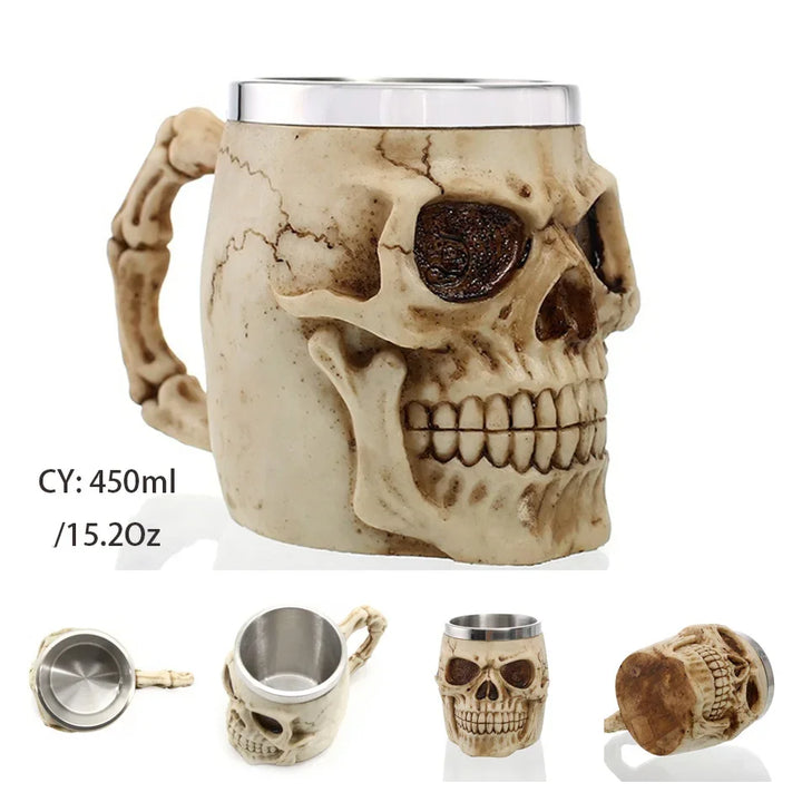 Stornfield | Medieval Dragon Stainless Steel Resin Mug as Coffee Mug or Tea Mug