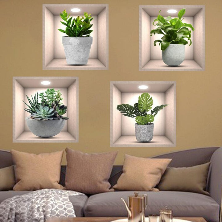 Wall Decorative Potted Plant Stickers | Stornfield