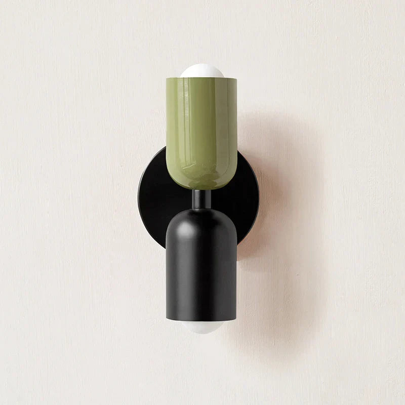 Stornfield | Double Head Wall Light Black Base