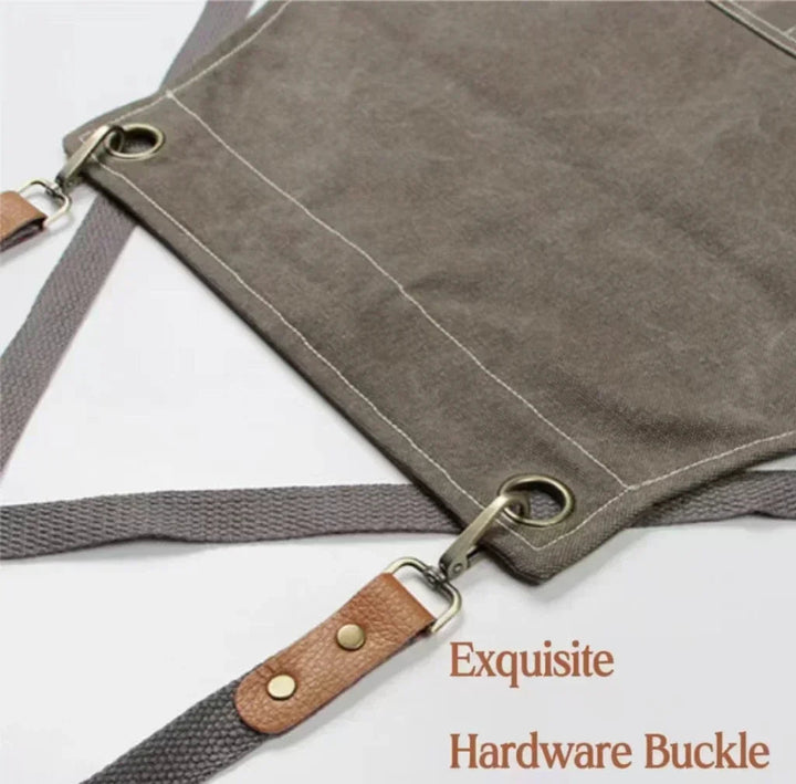 Canvas apron with pockets, adjustable, Unisex | Stornfield