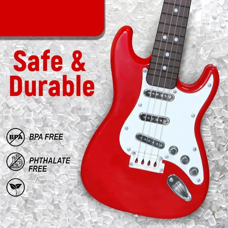 Stornfield | 4-String Kids Electric Guitar Toy - Portable Musical Instrument, Perfect Gift for Young Musicians
