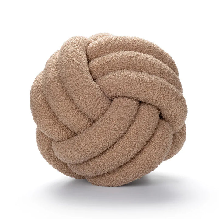 Stornfield | Cushion - Comfortable - Hand-knotted ball - Sheepskin