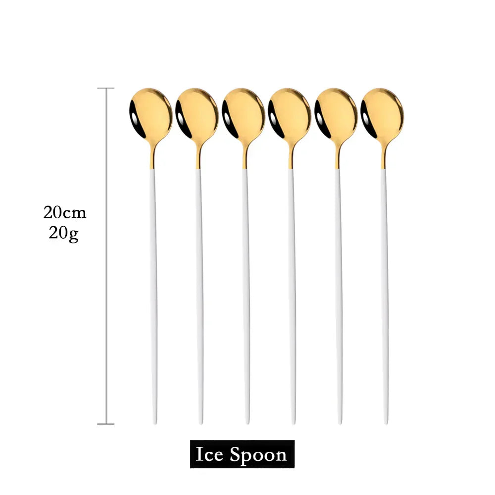 Stornfield | 6-Piece Gold Long Spoon Set