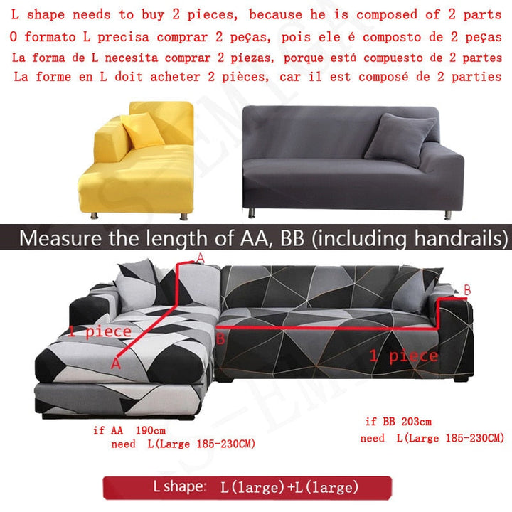Modern Non-slip Colorful Elastic Sofa Cover | Stornfield