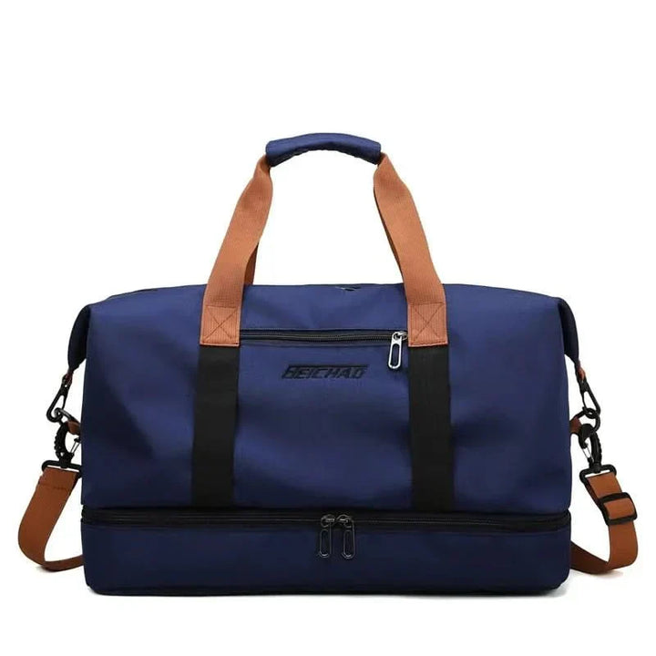 Stornfield | Portable fitness bag with shoe compartment and wet dry separator bag for active travelling