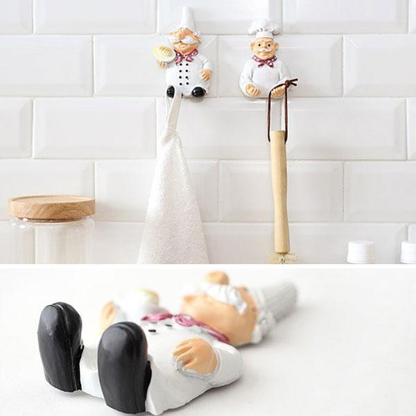 Self-Adhesive Chef Plug Hook Holder (Set of 2) | Stornfield