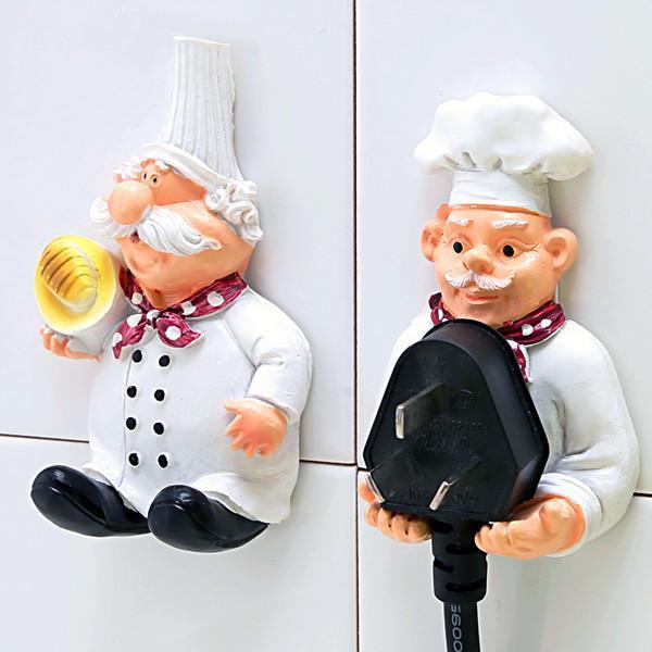 Self-Adhesive Chef Plug Hook Holder (Set of 2) | Stornfield
