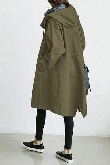 Stornfield | Windproof Women's Trench Coat with Hood