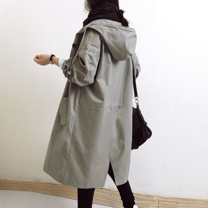 Stornfield | Windproof Women's Trench Coat with Hood