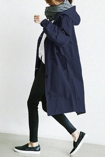 Stornfield | Windproof Women's Trench Coat with Hood