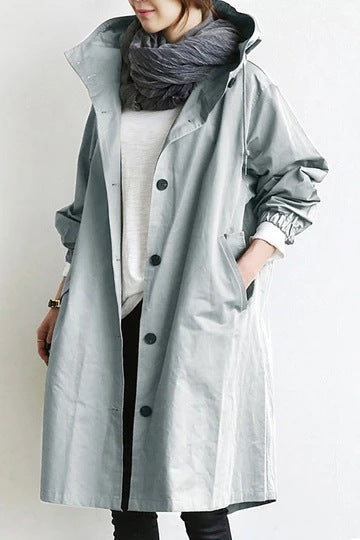 Stornfield | Windproof Women's Trench Coat with Hood