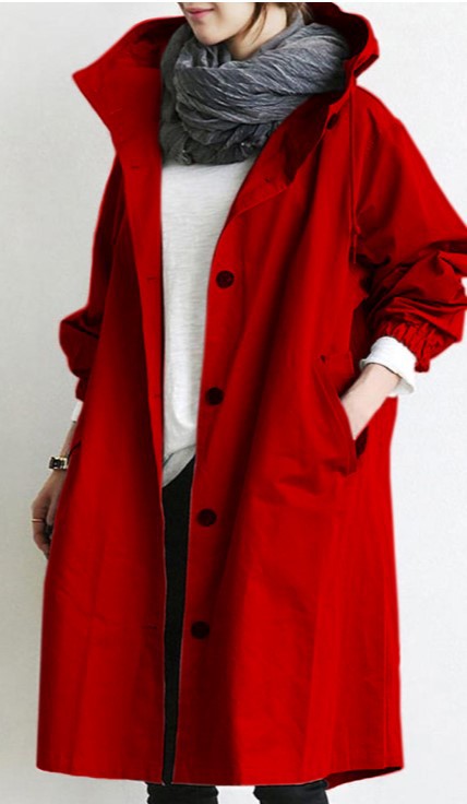 Stornfield | Windproof Women's Trench Coat with Hood