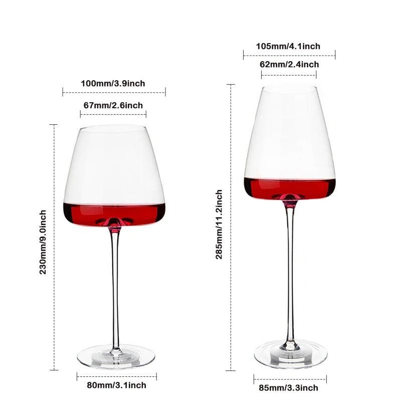 Sets of 2, 4 & 6 Handmade Crystal Wine and Champagne Glasses - 4 Sizes | Stornfield